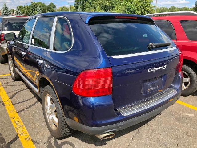 WP1AB29P44LA62188 - 2004 PORSCHE CAYENNE S BLUE photo 4