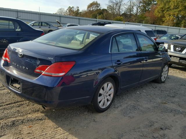 4T1BK36B77U208193 - 2007 TOYOTA AVALON XL BLUE photo 4