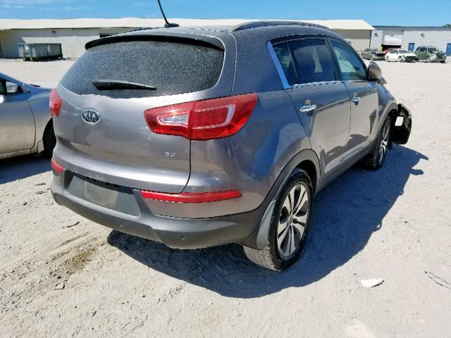 KNDPC3A29C7181957 - 2012 KIA SPORTAGE E GRAY photo 4