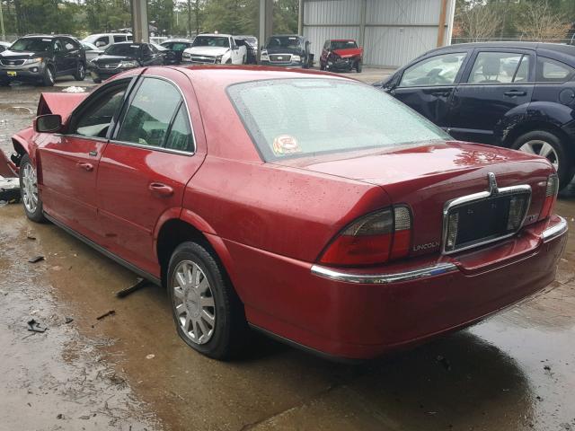 1LNHM86S64Y656009 - 2004 LINCOLN LS RED photo 3