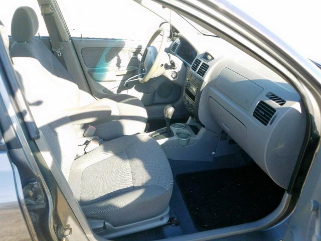 KNADC125636213508 - 2003 KIA RIO GRAY photo 5