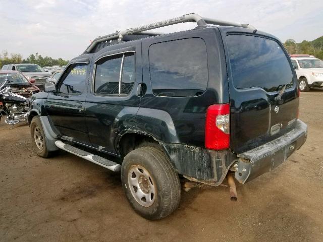 5N1ED28T3YC543577 - 2000 NISSAN XTERRA XE BLACK photo 3