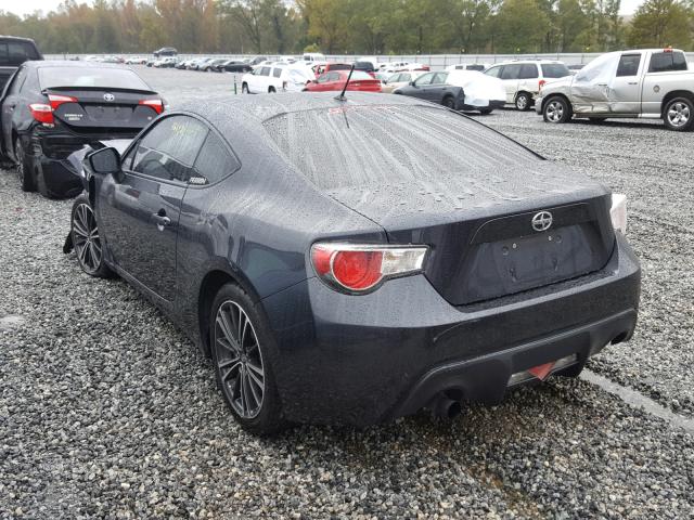 JF1ZNAA18D1732128 - 2013 TOYOTA SCION FR-S GRAY photo 3