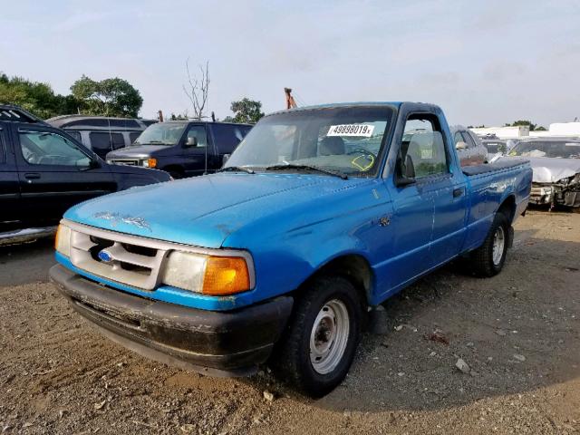 1FTCR10U7STA35664 - 1995 FORD RANGER BLUE photo 2