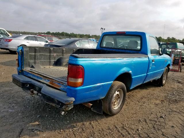 1FTCR10U7STA35664 - 1995 FORD RANGER BLUE photo 4