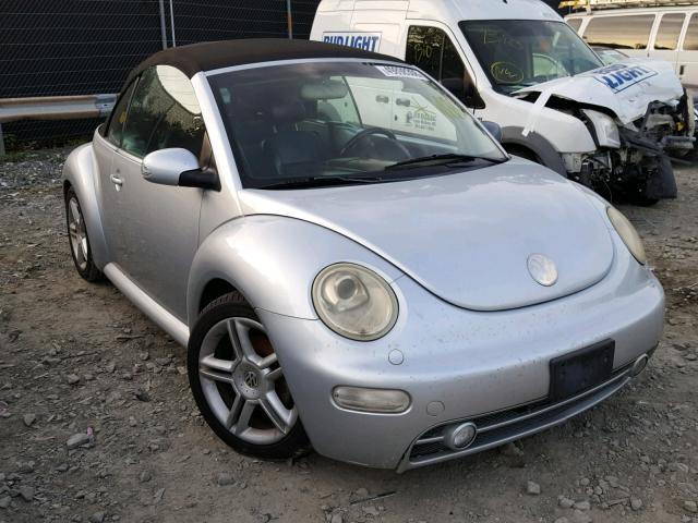 3VWCD31Y25M366955 - 2005 VOLKSWAGEN NEW BEETLE SILVER photo 1