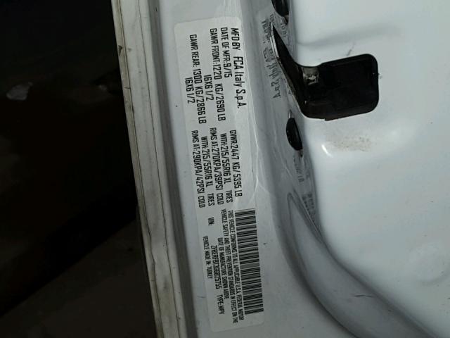 ZFBERFBT3G6B25755 - 2016 RAM PROMASTER 白色 照片 10