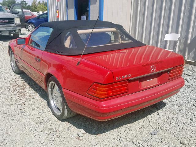 WDBFA63F5TF138630 - 1996 MERCEDES-BENZ SL 320 RED photo 3