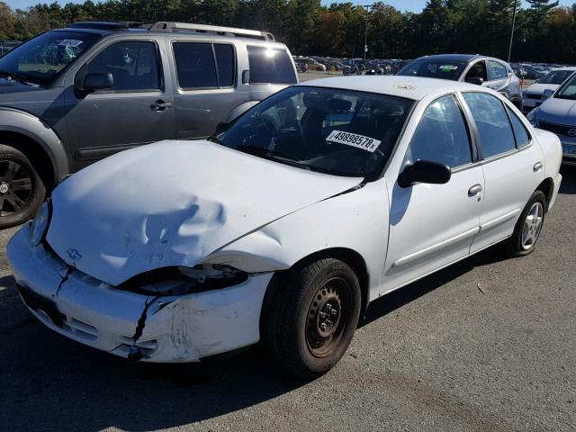 1G1JC524X27210780 - 2002 CHEVROLET CAVALIER B WHITE photo 2