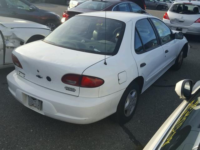 1G1JC524X27210780 - 2002 CHEVROLET CAVALIER B WHITE photo 4