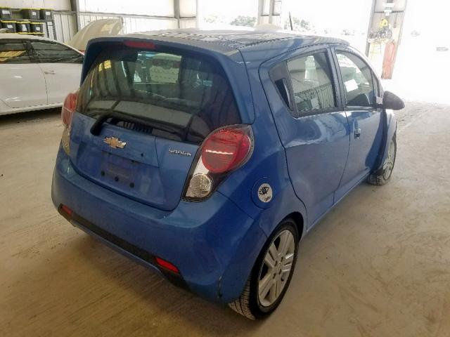 KL8CB6S95DC592742 - 2013 CHEVROLET SPARK LS BLUE photo 4