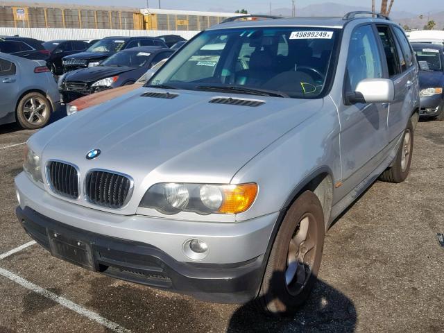 5UXFA53563LV93036 - 2003 BMW X5 3.0I SILVER photo 2