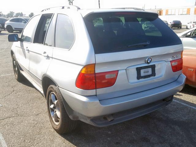 5UXFA53563LV93036 - 2003 BMW X5 3.0I SILVER photo 3