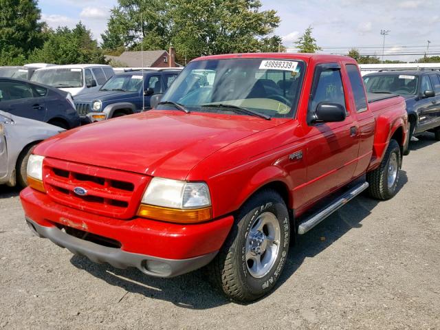 1FTZR15V1YTA91359 - 2000 FORD RANGER SUP RED photo 2