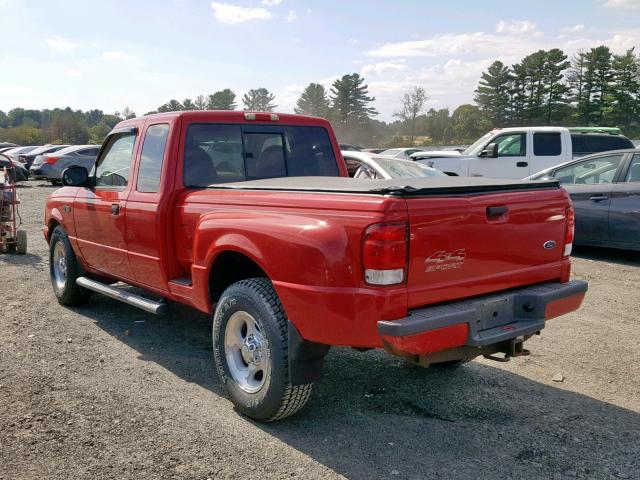 1FTZR15V1YTA91359 - 2000 FORD RANGER SUP RED photo 3