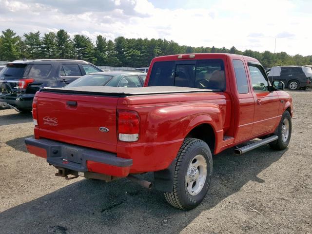 1FTZR15V1YTA91359 - 2000 FORD RANGER SUP RED photo 4