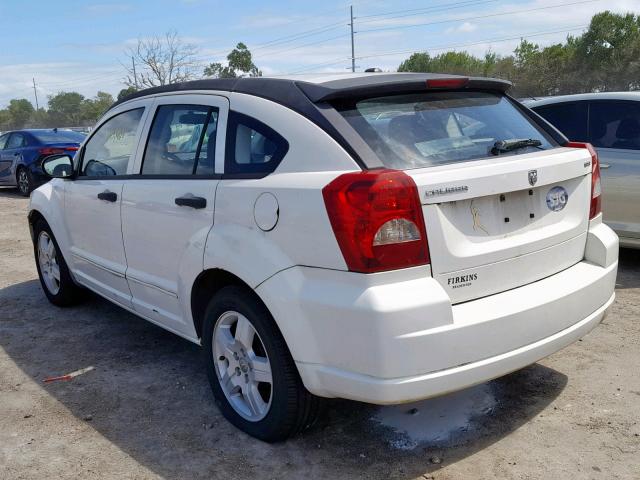 1B3HB48B68D650628 - 2008 DODGE CALIBER SX WHITE photo 3