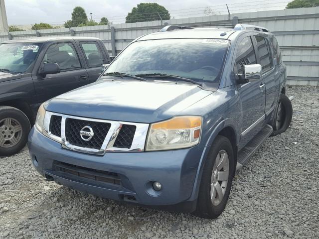 5N1BA0ND3BN611949 - 2011 NISSAN ARMADA SV BLUE photo 2