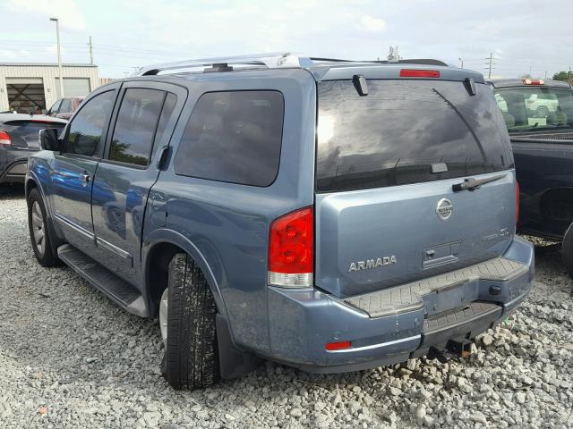 5N1BA0ND3BN611949 - 2011 NISSAN ARMADA SV BLUE photo 3