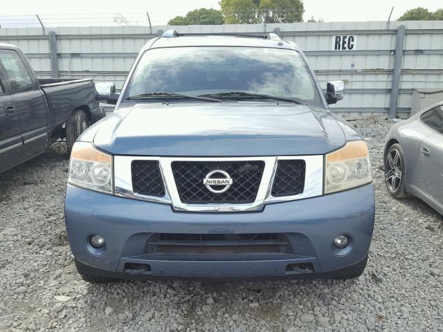 5N1BA0ND3BN611949 - 2011 NISSAN ARMADA SV BLUE photo 9