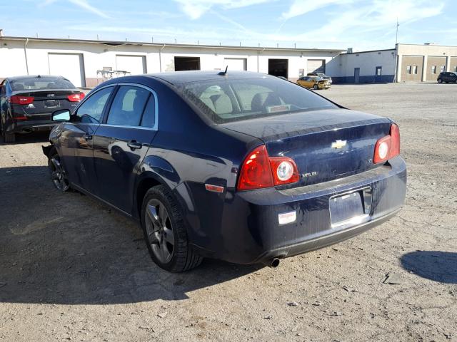 1G1ZH57N494218116 - 2009 CHEVROLET MALIBU 1LT BLUE photo 3