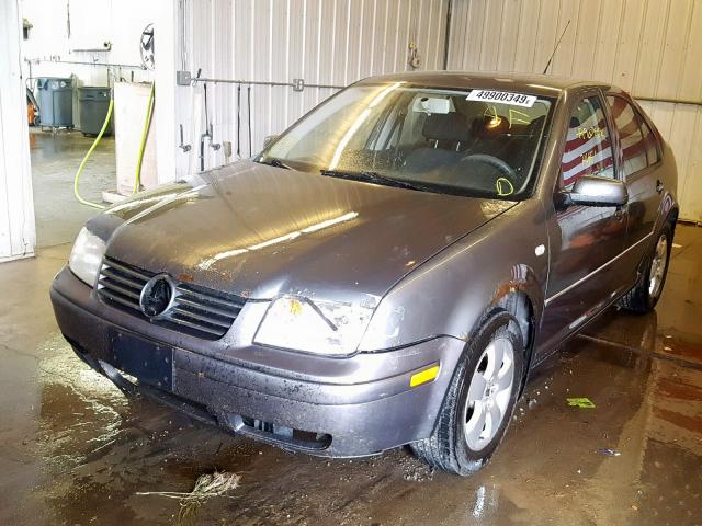 3VWSR69M84M131779 - 2004 VOLKSWAGEN JETTA GLS GRAY photo 2