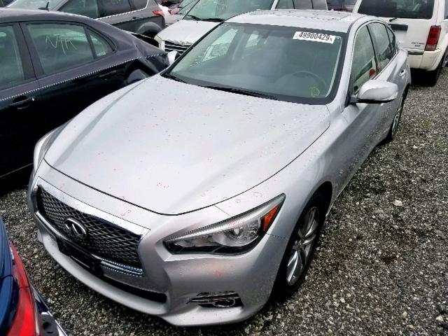 JN1BV7AR4EM684103 - 2014 INFINITI Q50 BASE SILVER photo 2