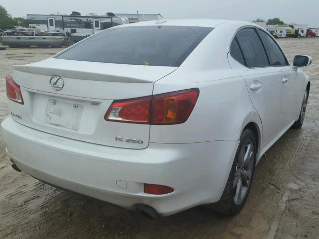 JTHBF5C23A2095062 - 2010 LEXUS IS 250 WHITE photo 4