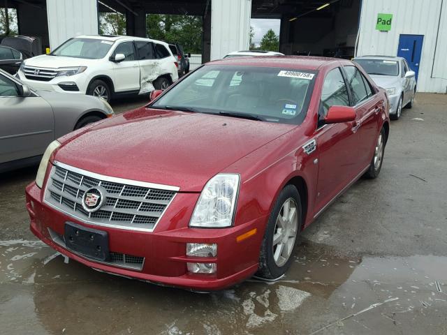 1G6DZ67A380165676 - 2008 CADILLAC STS RED photo 2
