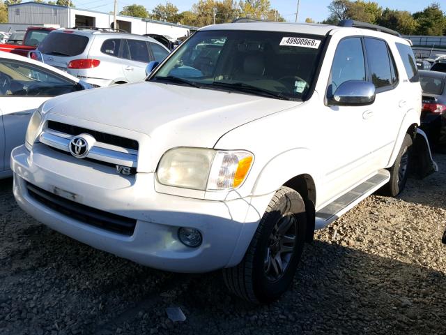 5TDBT48AX7S285558 - 2007 TOYOTA SEQUOIA LI WHITE photo 2