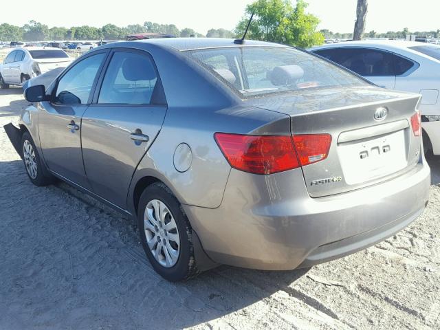 KNAFU4A22C5577011 - 2012 KIA FORTE EX GRAY photo 3