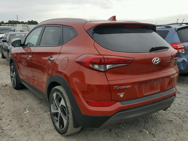 KM8J33A28GU034201 - 2016 HYUNDAI TUCSON LIM ORANGE photo 3