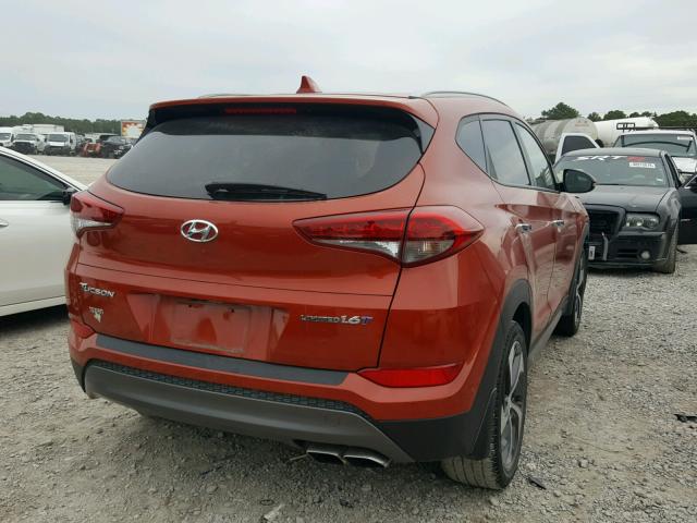 KM8J33A28GU034201 - 2016 HYUNDAI TUCSON LIM ORANGE photo 4