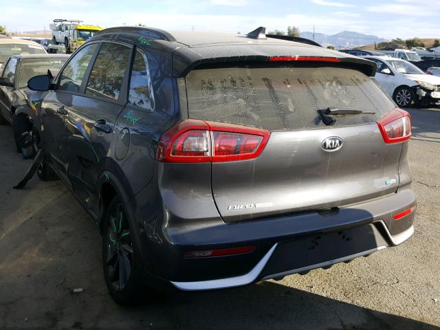 KNDCC3LC6J5149609 - 2018 KIA NIRO EX CHARCOAL photo 3