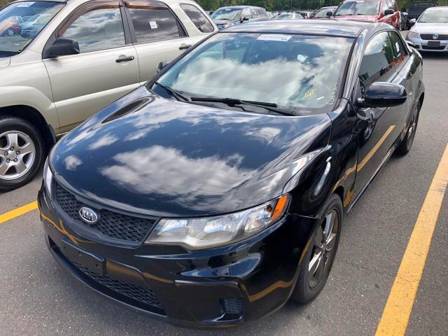 KNAFU6A24C5569584 - 2012 KIA FORTE EX BLACK photo 2