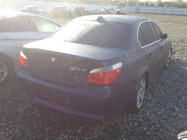 WBANF33566CB86616 - 2006 BMW 525 XI BLUE photo 4