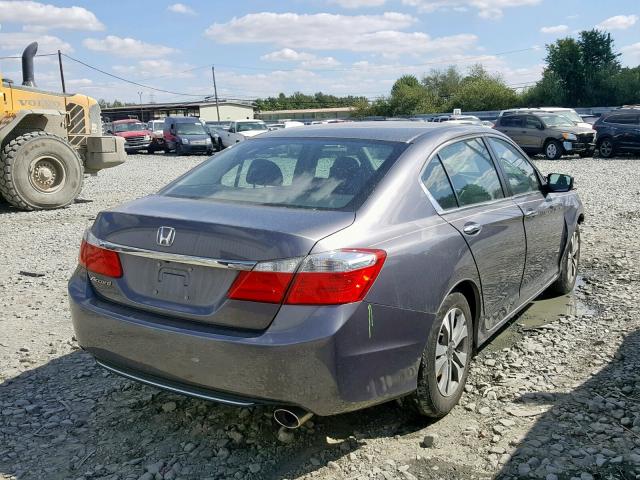 1HGCR2E37FA207507 - 2015 HONDA ACCORD LX GRAY photo 4