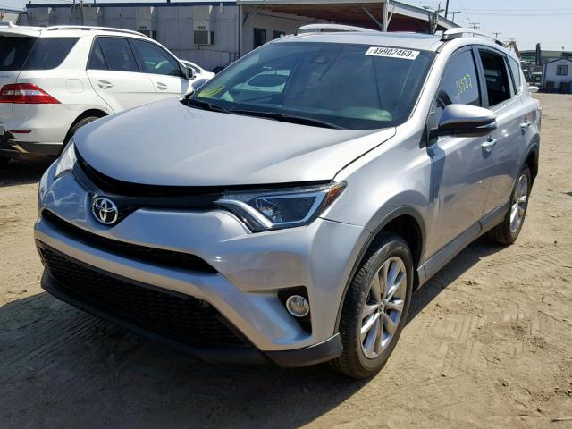 2T3YFREV3HW335125 - 2017 TOYOTA RAV4 LIMIT SILVER photo 2