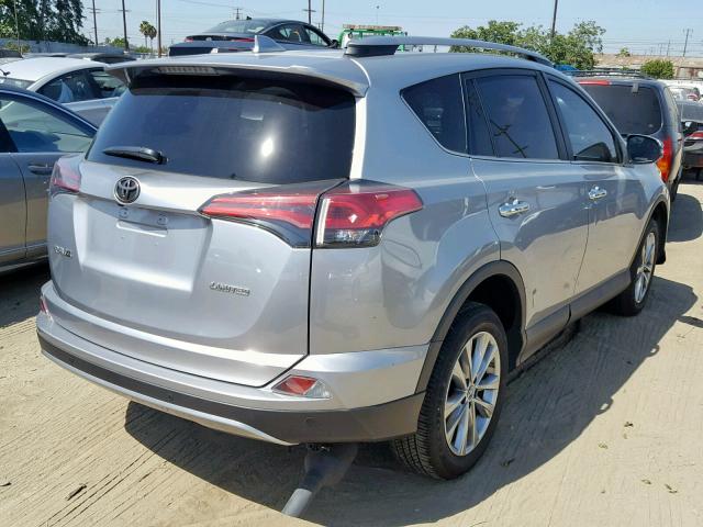 2T3YFREV3HW335125 - 2017 TOYOTA RAV4 LIMIT SILVER photo 4