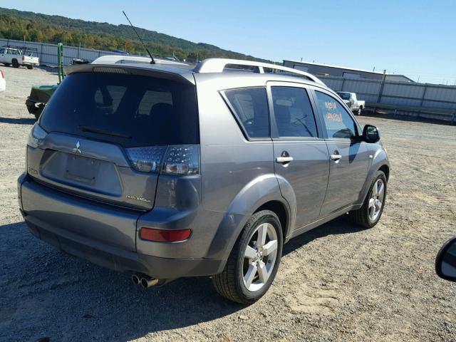 JA4MT41X97U006453 - 2007 MITSUBISHI OUTLANDER GRAY photo 4