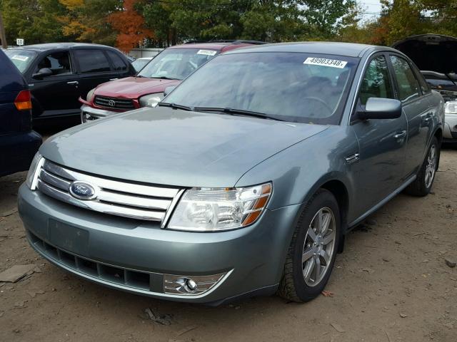 1FAHP24W08G137134 - 2008 FORD TAURUS SEL BLUE photo 2