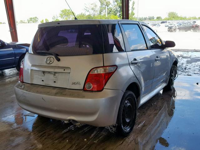 JTKKT624060141414 - 2006 TOYOTA SCION XA SILVER photo 4