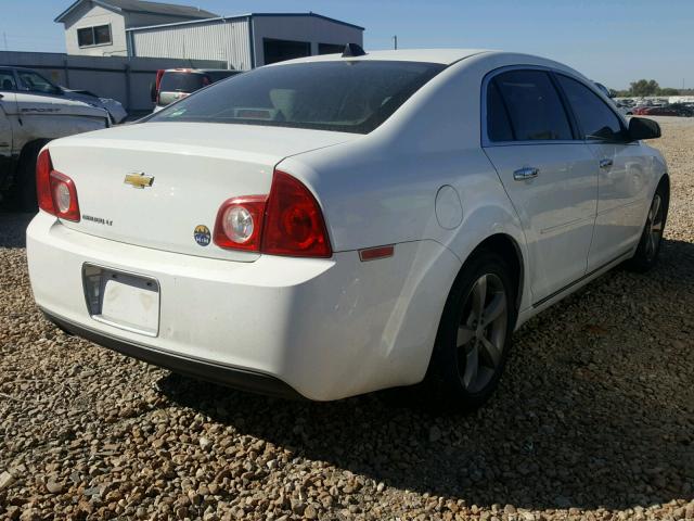 1G1ZC5E00CF199596 - 2012 CHEVROLET MALIBU 1LT WHITE photo 4
