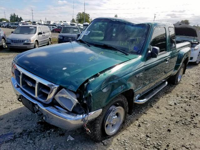 1FTZR15V3YPA52491 - 2000 FORD RANGER SUP GREEN photo 2