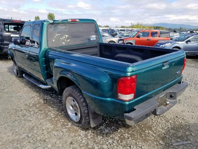 1FTZR15V3YPA52491 - 2000 FORD RANGER SUP GREEN photo 3