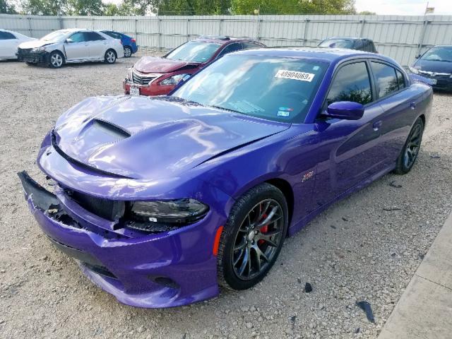 2C3CDXEJ8GH179555 - 2016 DODGE CHARGER SR PURPLE photo 2