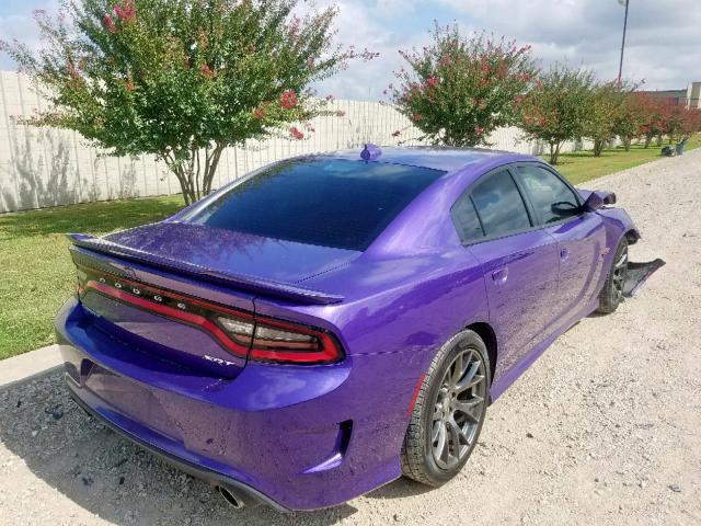 2C3CDXEJ8GH179555 - 2016 DODGE CHARGER SR PURPLE photo 4