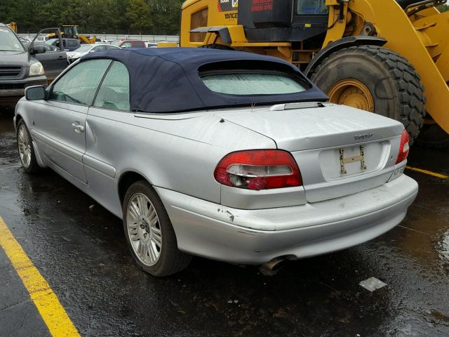 YV1NC62D24J048433 - 2004 VOLVO C70 HPT SILVER photo 3