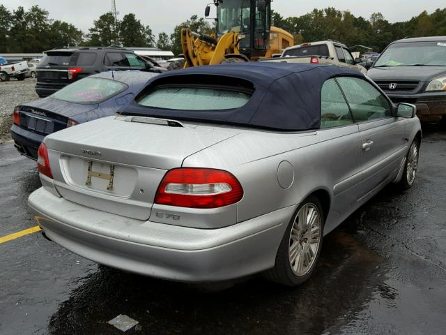 YV1NC62D24J048433 - 2004 VOLVO C70 HPT SILVER photo 4