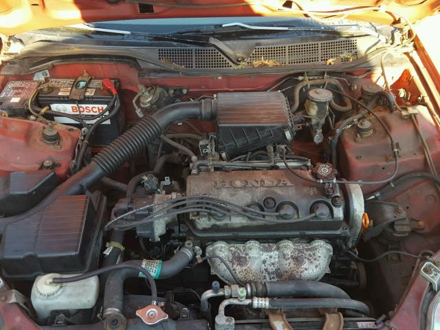 2HGEJ6342TH120436 - 1996 HONDA CIVIC DX RED photo 7